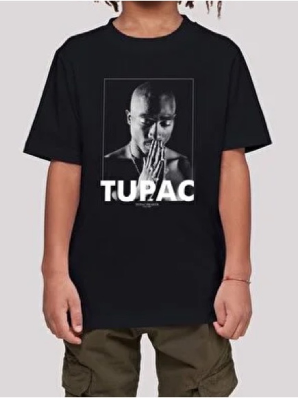 Cotton On Tope Green Tupac Graphic Kids T-Shirt Size 7